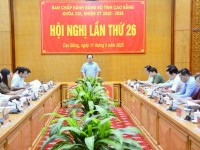 Bí thư Tỉnh ủy Quản Minh Cường chủ trì Hội nghị Ban Chấp hành Đảng bộ tỉnh lần thứ 26