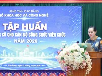 Giám đốc Sở Khoa học và Công nghệ khai mạc lớp tập huấn, bồi dưỡng kỹ năng số cho cán bộ, công chức, viên chức