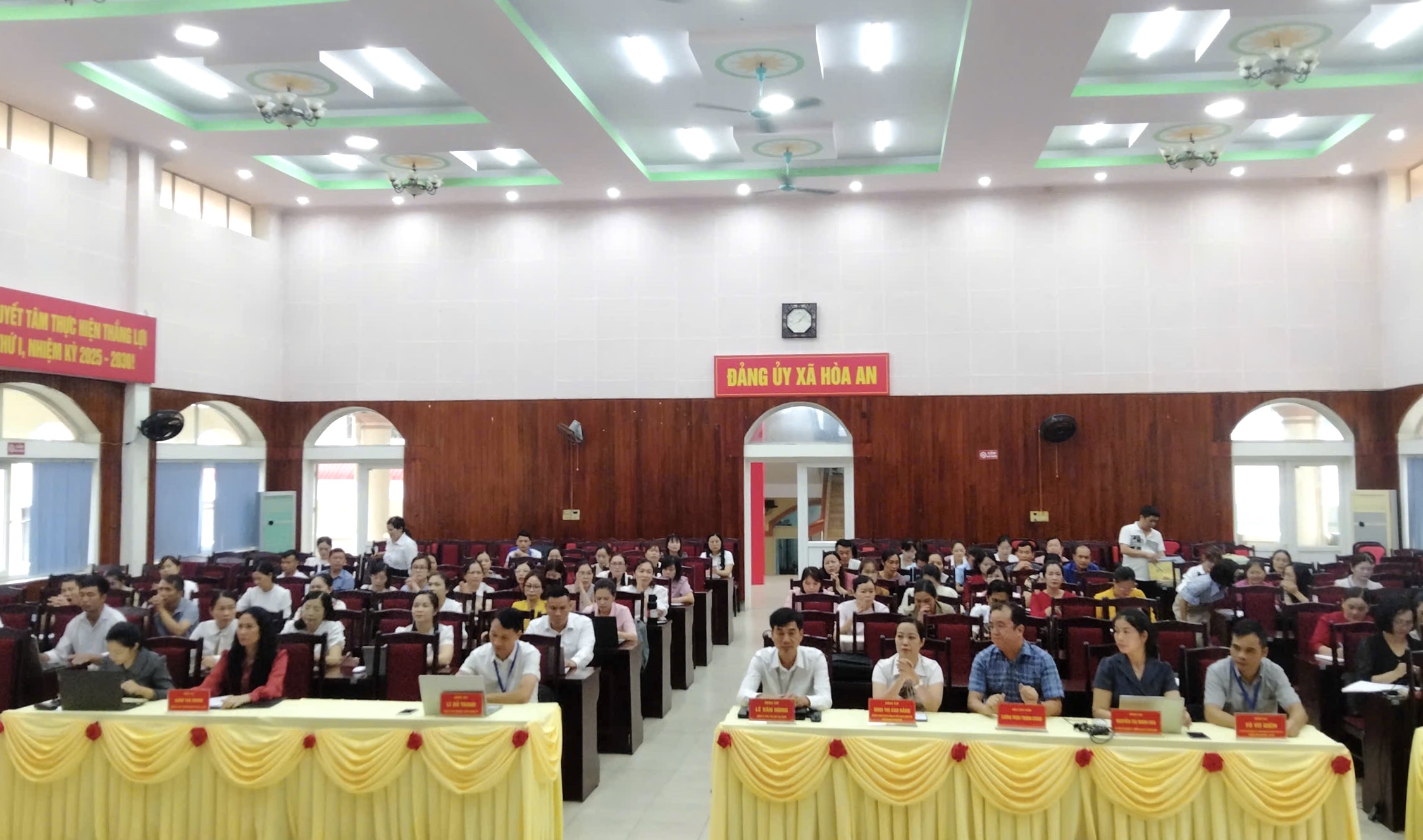 Các học viên xã Hòa An