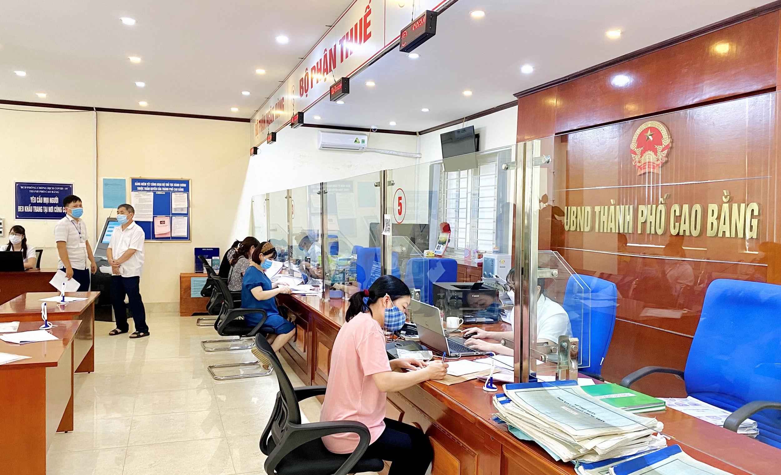 Cao Bằng đẩy mạnh công tác cải cách hành chính, tạo thuận lợi cho người dân, tổ chức, doanh nghiệp. Ảnh: Thanh Huyền.